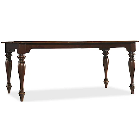 Rectangular Leg Table with 4 Classically Turned Legs